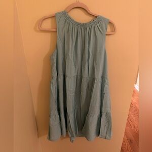 Loft aqua swing dress